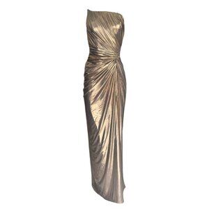 GOLD Metallic Cocktail Prom Dress